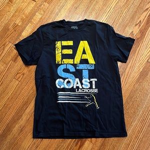 Lacrosse Unlimited Mens East Coast Lacrosse T-shirt-Size small